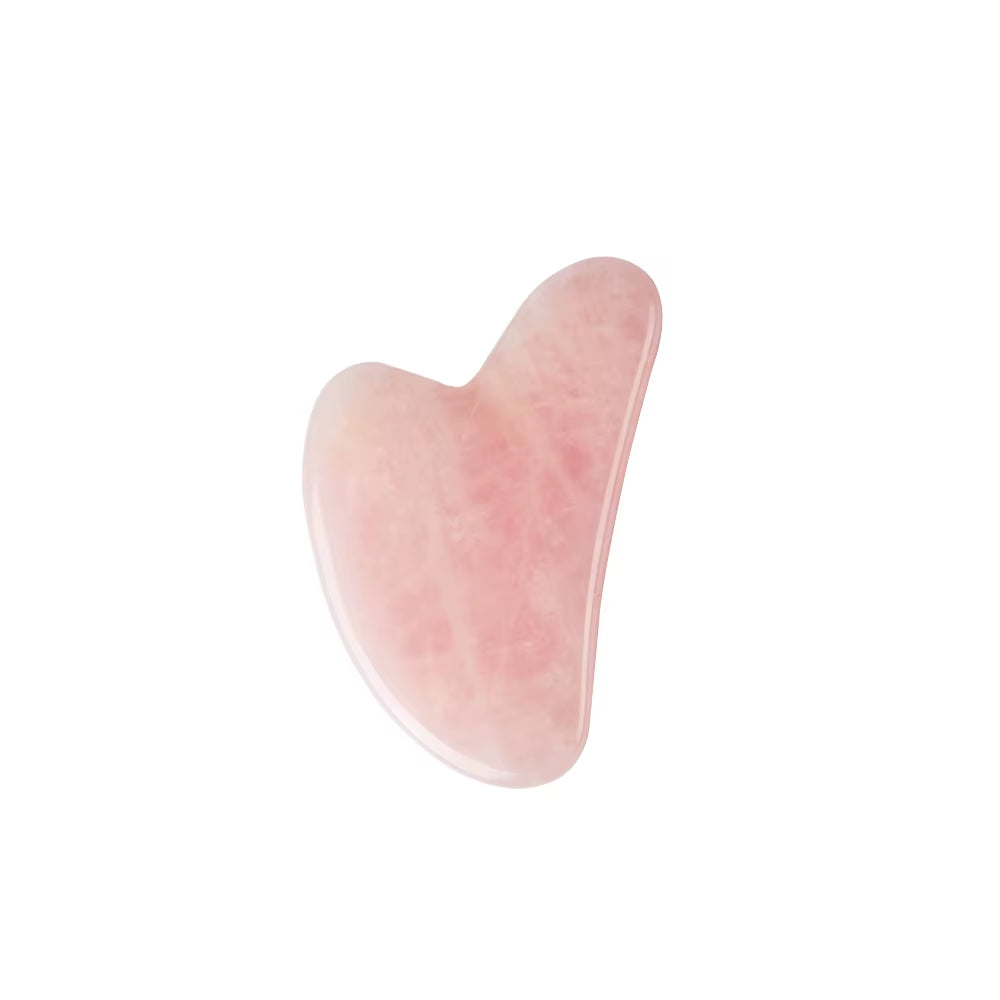 Rose Quartz Gua Sha for Face Massager Skin Scraping Guasha Lifting Natural Jade Massage for Face Gouache Scraper Wrinkle Remover